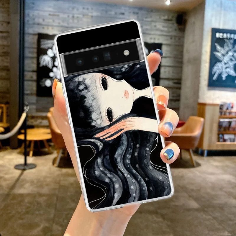 Aya Takano Shockproof Transparent Silicone Phone Case Cover