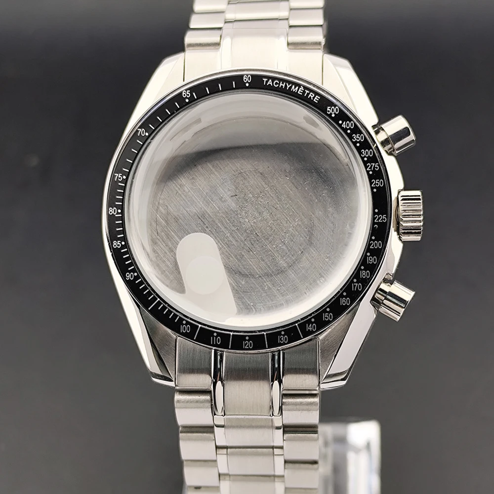 Elegant Silver/Black Metal Watch Case with Quartz Movement Compatibility and 32.5mm Dial - Ideal