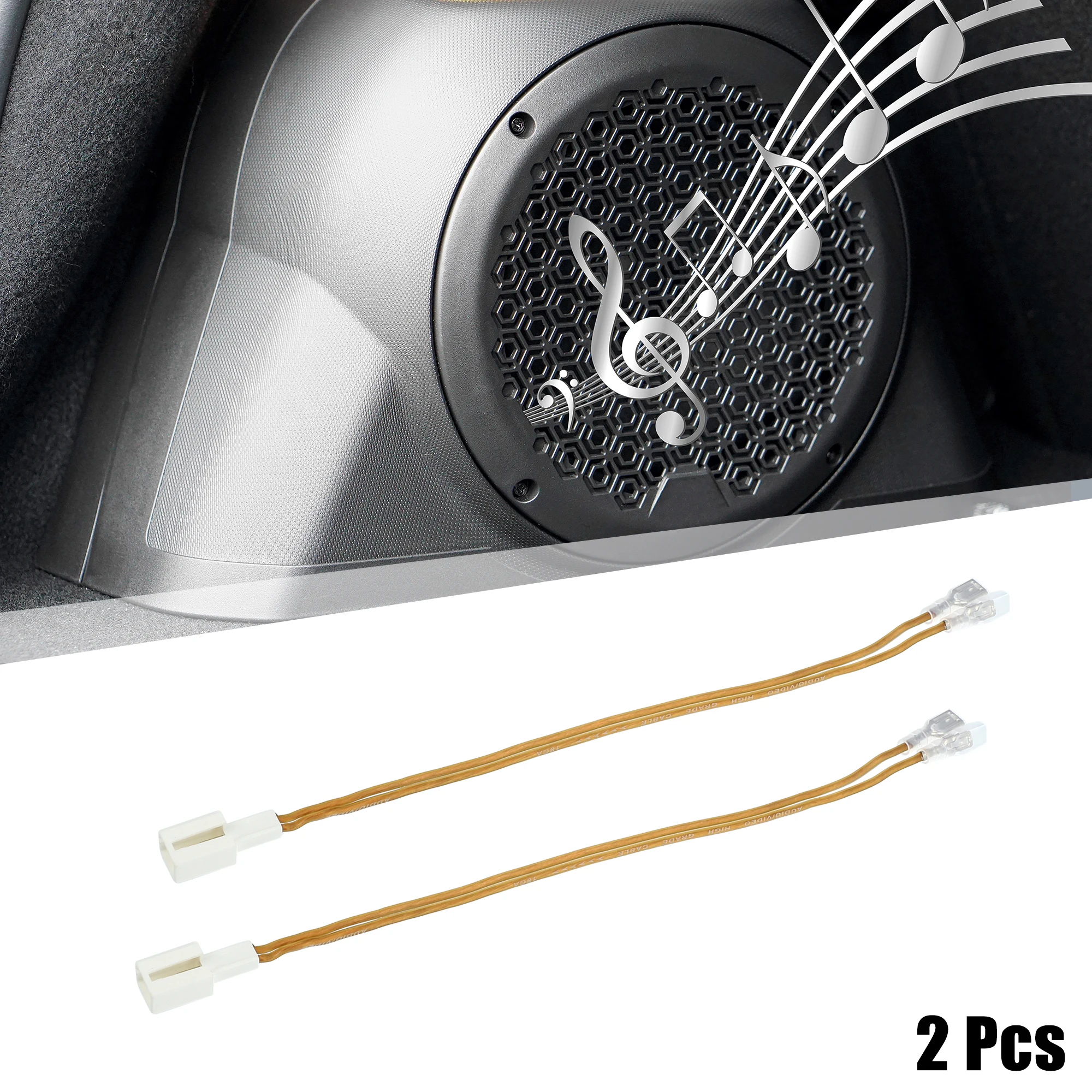 2 Pcs Car Speaker Wire Harness Adapter - Plug & Play For Toyota, Scion, Lexus, Mitsubishi - View #9