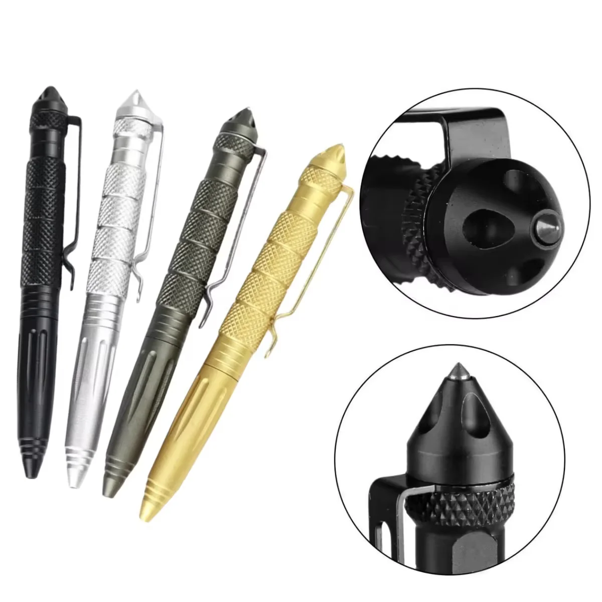Tungsten steel head tactical defense pen EDC multifunctional self-defense pen outdoor window breaking cone supplies 3