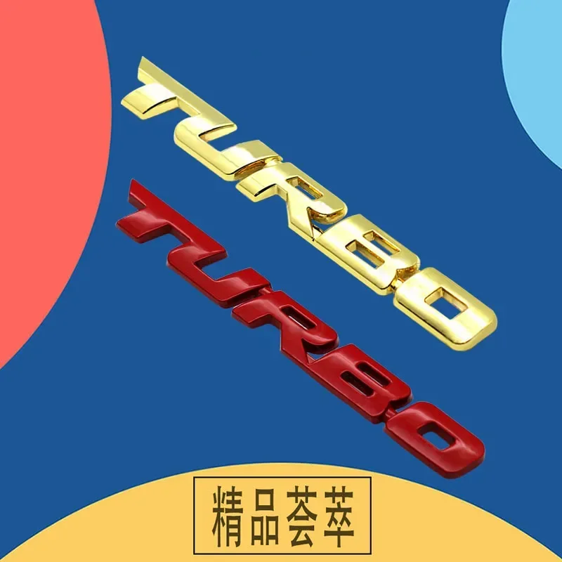 3D 프리미엄 신형 터보 부스트 로딩 부스팅 엠블럼 자동차 후드 펜더 트렁크 리어 보닛 네임플레이트 데칼 배지 스티커