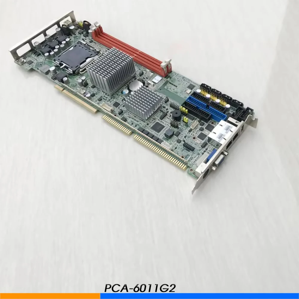For Advantech PCA 6011 Rev A1 PCA 6011G2 Industrial Computer Motherboard Dual Network Ports