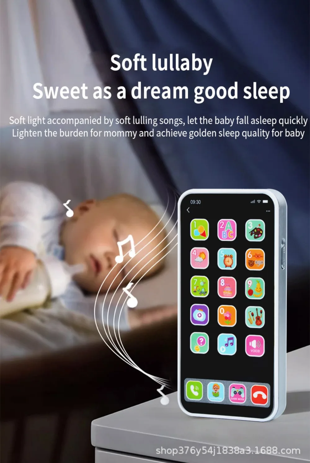 Children Multi-mode Touchscreen Simulation Iphone Model Early Education Toys Mobile Phone Music Phone  Intellectual Development 5