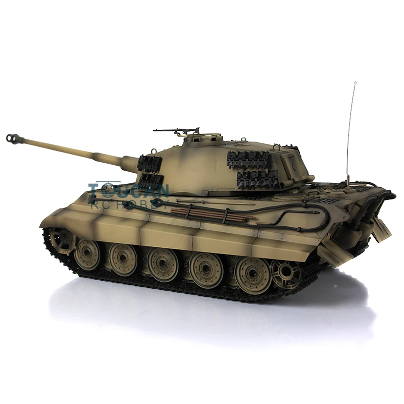 Outdoor Toys HENG LONG 1/16 7.0 Upgrade German King Tiger RC Tank FPV 3888A W/ 360° Turret Remoted Panzer TH17569-SMT4 4