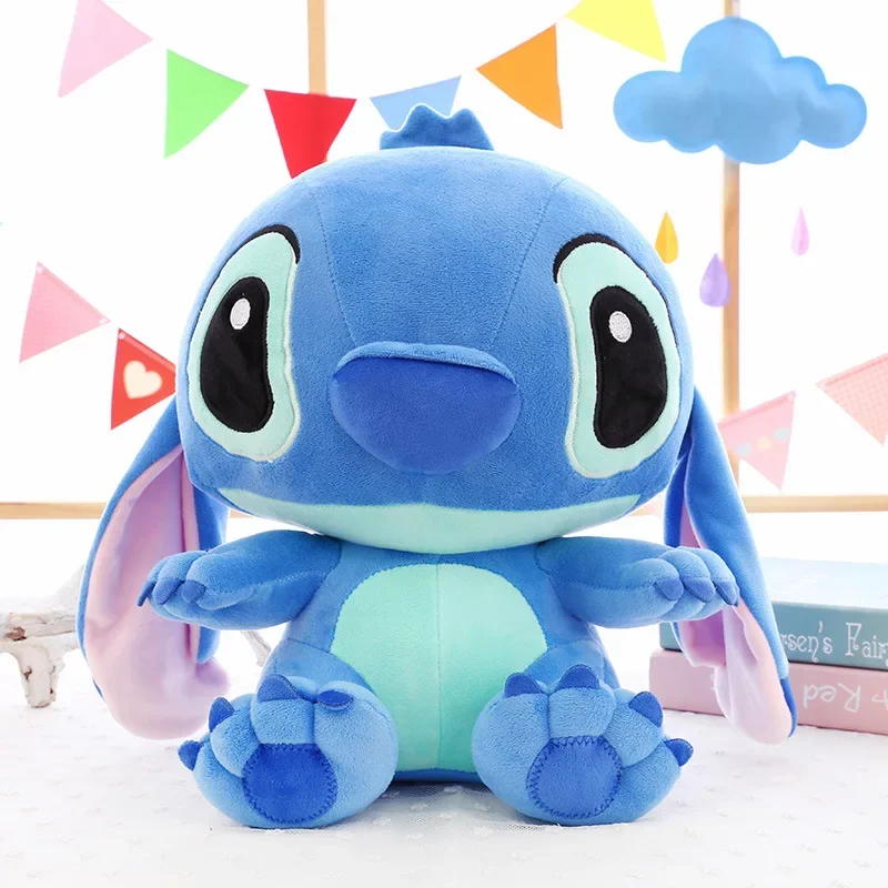 thumbnail image 1 of Peluche gigante de 60 cm de Disney Lilo & Stitch, pareja de modelos de dibujos animados, peluches de anime, juguetes para bebés, colgante, juguete kawaii, regalo de cumpleaños para niños, 1 of 5