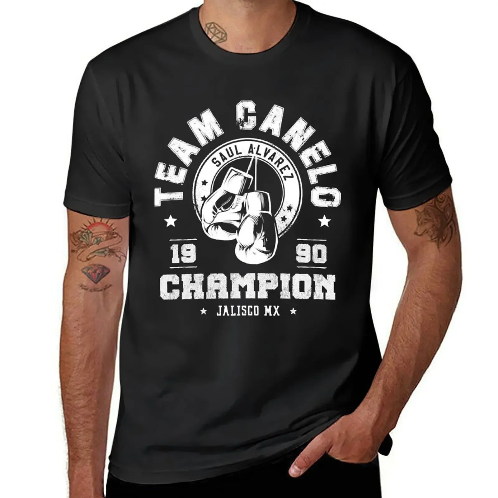 

Lucky Gift Canelo Alvarez Gift For Fans T-shirt anime sports fans Short sleeve tee oversized t shirts for men
