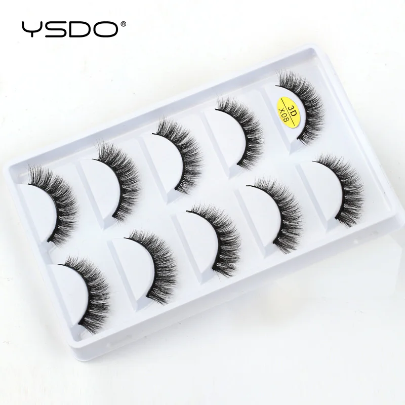Natural Black Mink False Eyelashes Makeup Tools