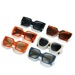 New Fashion Colorful Square Frame Sunglasses Polarized Brand Design Anti-ultraviolet UV400 Casual Sunglasses for Adult,Women,Men