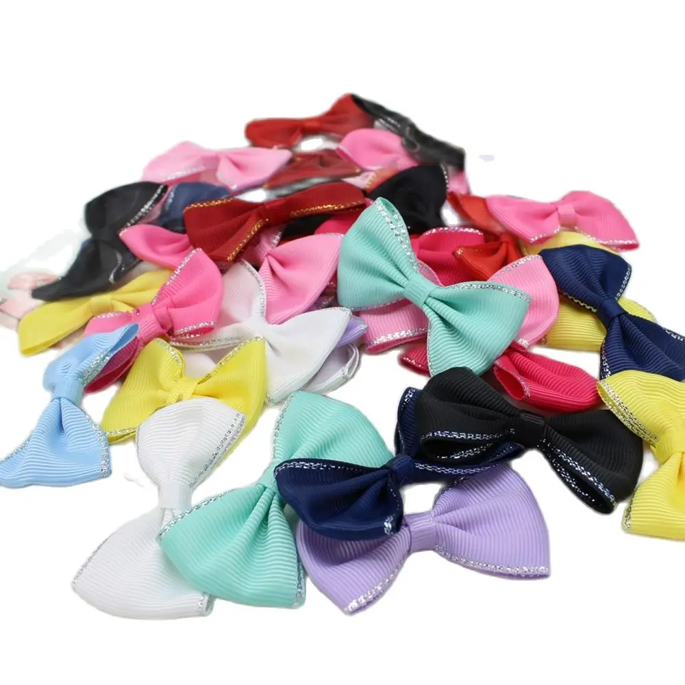 

10pcs or 30pcs 40mm-60mm Grosgrain Ribbon Bows Wedding Party Ribbon Cake Clothing Decoration Scrapbooking bow Crafts Supplies