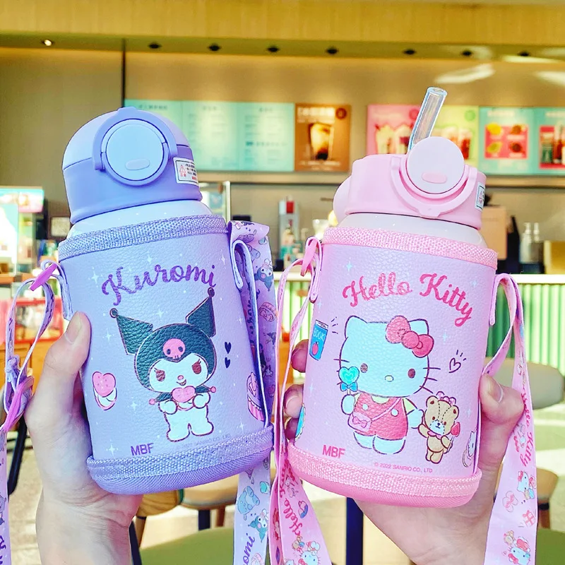 

Sanrio Hello Kitty Stainless Thermos Portable Kuromi Cup Water Bottle Vacuum Flask Insulated Tumbler Kids Girl Birthday Gift