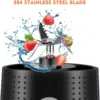 Orange Juicer Blender Machine Black Wireless Fresh Juice Blender Bottle Portable Mini Fast Orange Squeezer Can Blend Ice 5
