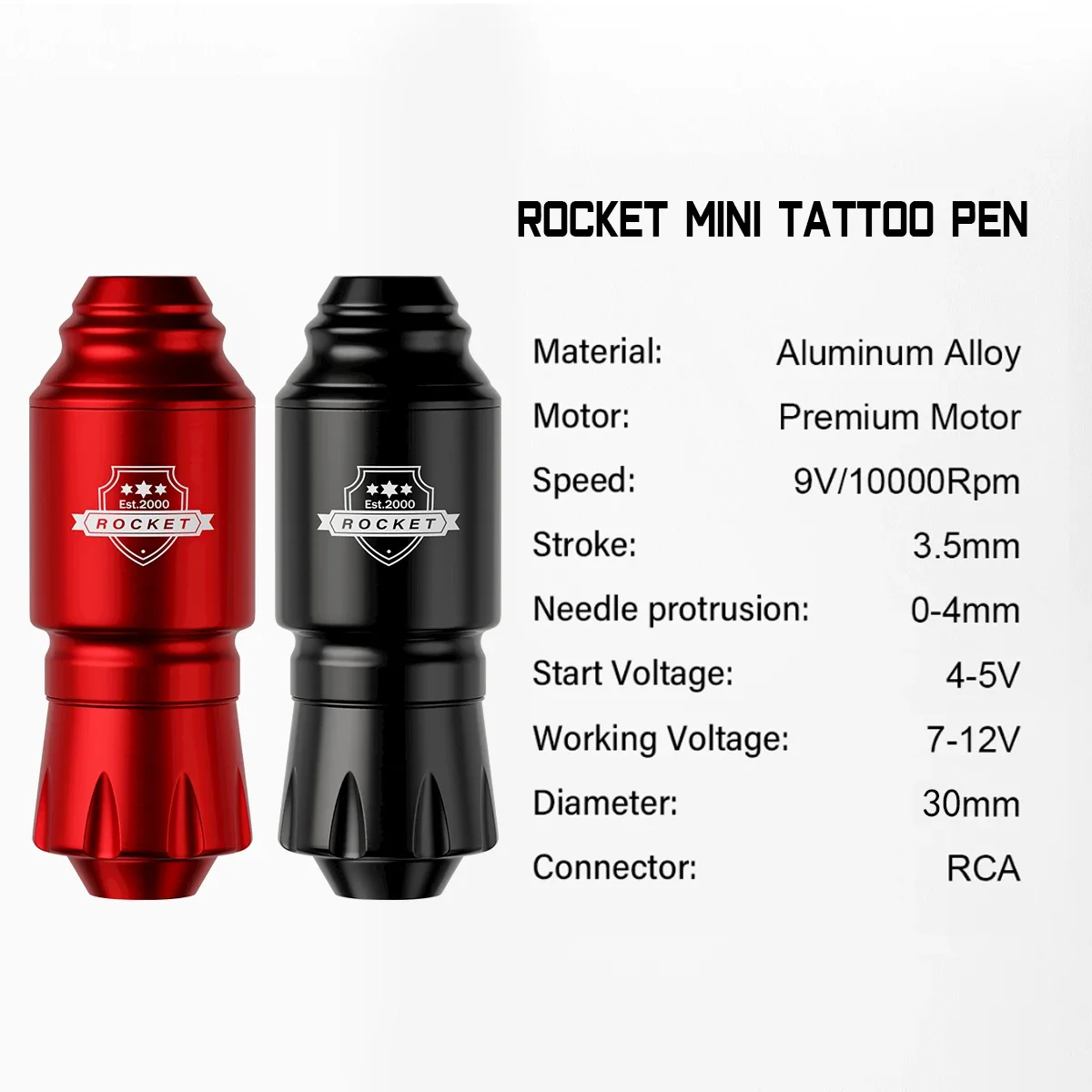 DM Wireless Tattoo Kit Complete Mini Rocket Machine Battery Case Needle Power Ink Rotary Tattoo Pen Permanent Makeup Tattoo Kit 5