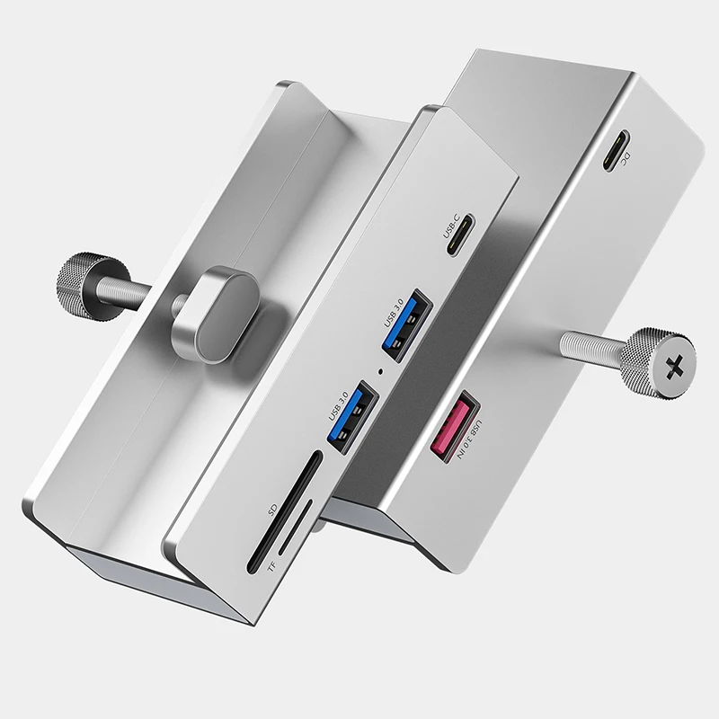 

4-портовый концентратор USB 3,0 с блоком питания, USB, разветвитель, адаптер с зажимом, мульти-разветвитель, быстрая передача данных для ноутбука