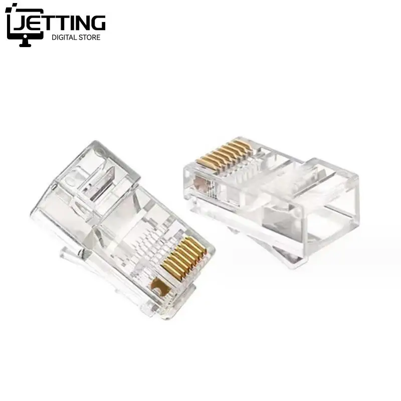 

100 шт., сетевой разъем для кабеля Ethernet для UTP Cat5 Cat5e RJ45
