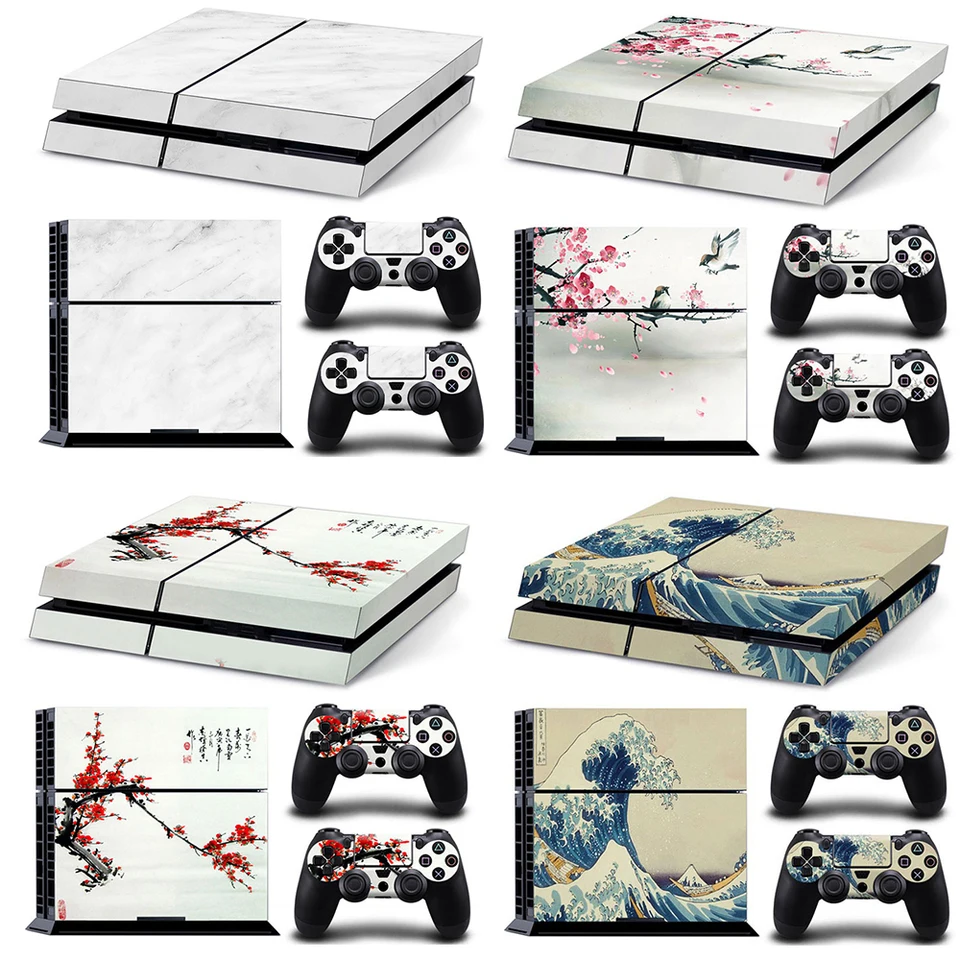PS4 Protective Vinyl Skin Stickers – Anti-Scratch Decals For PlayStation 4 Console & Controllers
