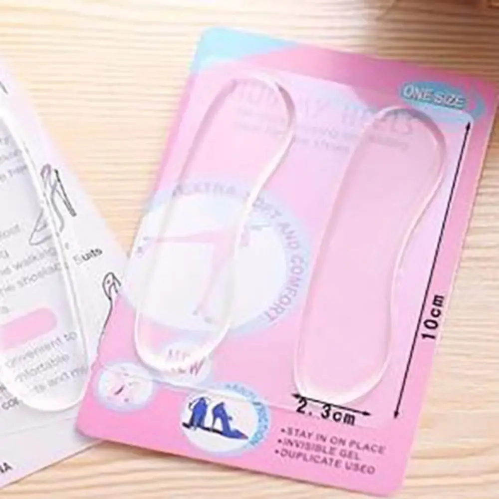 1쌍 젤 실리콘 힐 그립 젤 쿠션 자가 접착 신발 깔창 패드 10cm 보호대 뒤꿈치 마모 방지 루즈핏 신발용