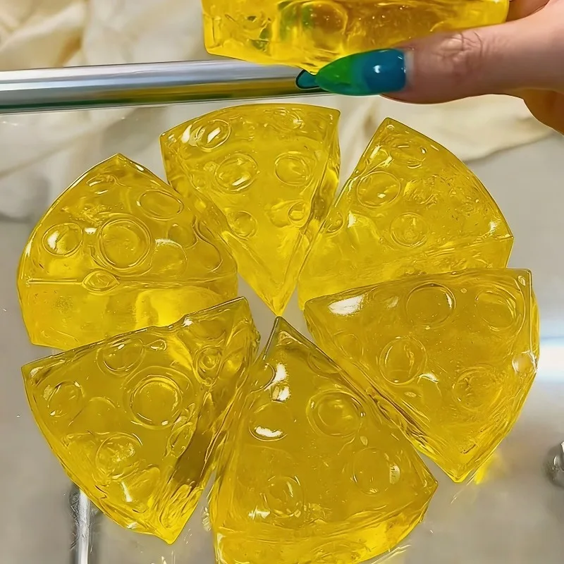 스퀴시 허니 치즈 스퀘어 피젯 토이즈 슈퍼 소프트 모찌 치즈 스퀴즈 토이 재미있는 안티 스트레스 감각 장난감 성인용 선물