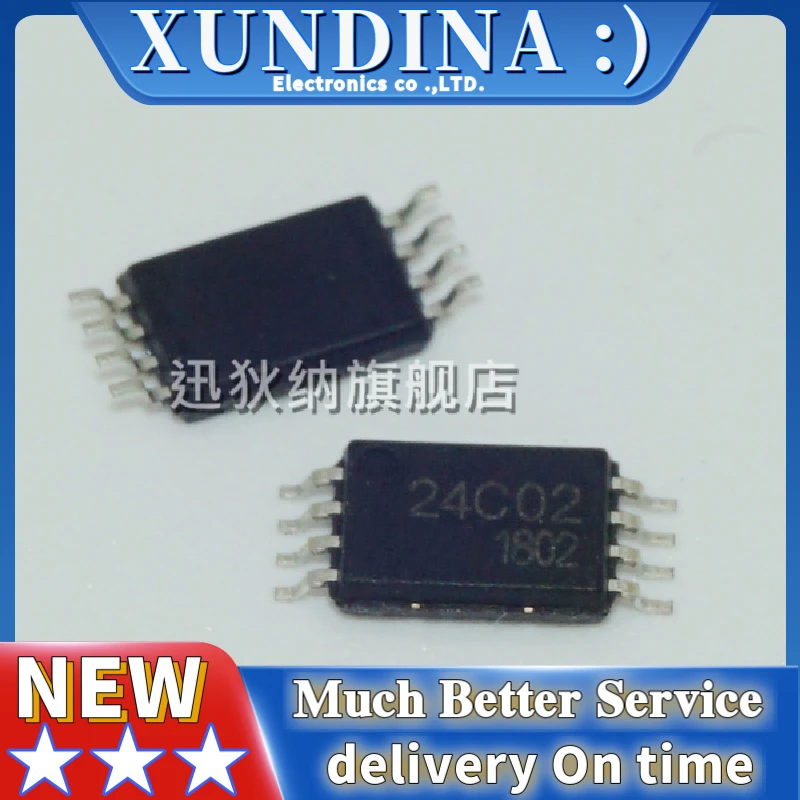 

10 шт./лот AT24C02BN-SH-T AT24C02 TSSOP8, новая и оригинальная интегральная схема