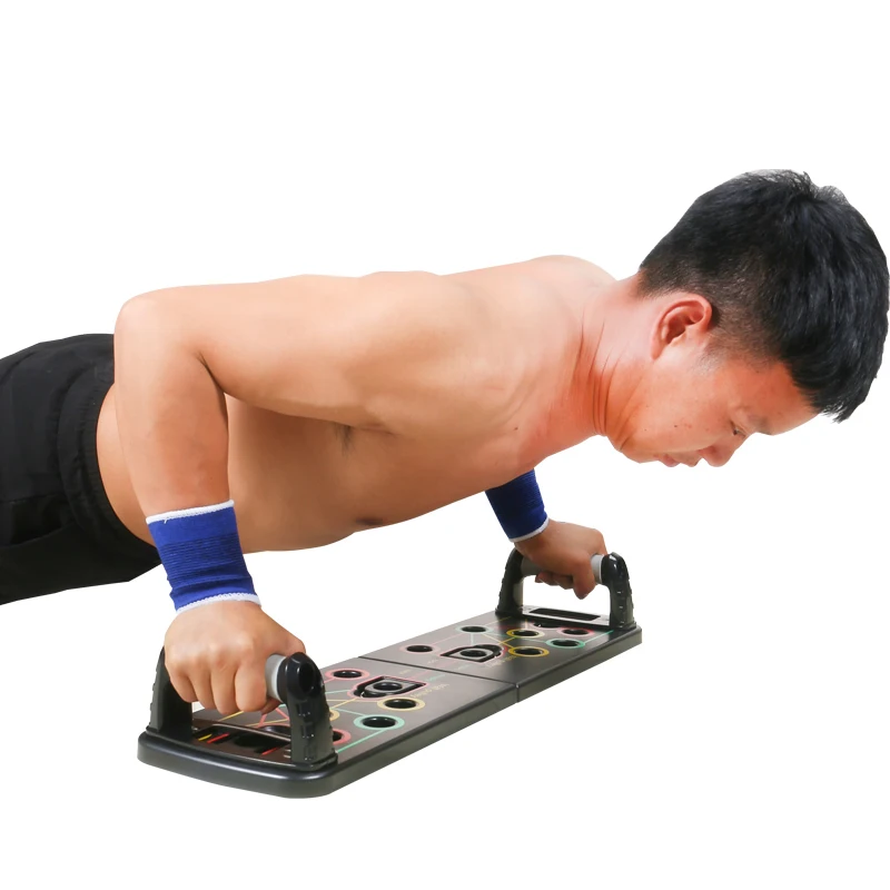 Push-up bracket male chest muscle training aid household Russian artifact multi-function push-up board with elastic rope