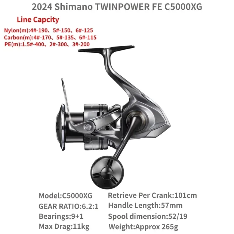 [新品未使用] SHIMANO 24TWIN POWER C5000XG Shimano 24 TWIN POWER C5000XG Spinning Reel Fishing | eBay
