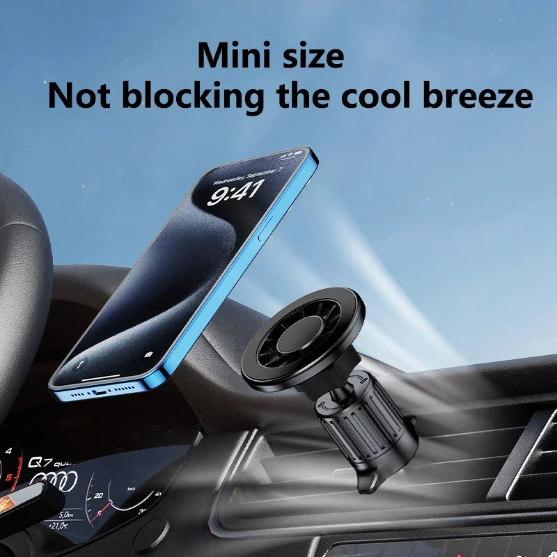 360° Rotating Car Magnetic Phone Holder Car Phone Bracket For iPhone 15 14 13 12 Xiaomi Samsung Mobile Phone Support Universal