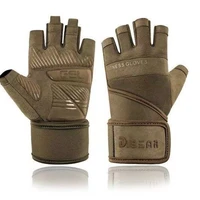 1 Pair Gym Gloves Fitness Weightlifting Gloves Body Building Training Sports Exercise Dumbbell Sport Workout Glove for Men Women 2