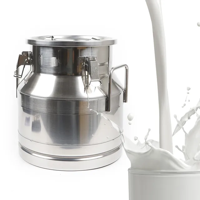 19442-8fe149.jpg 20L/ 5.25Gallon Stainless Steel Milk Can Wine Pail Bucket Tote Jug Rice Storage