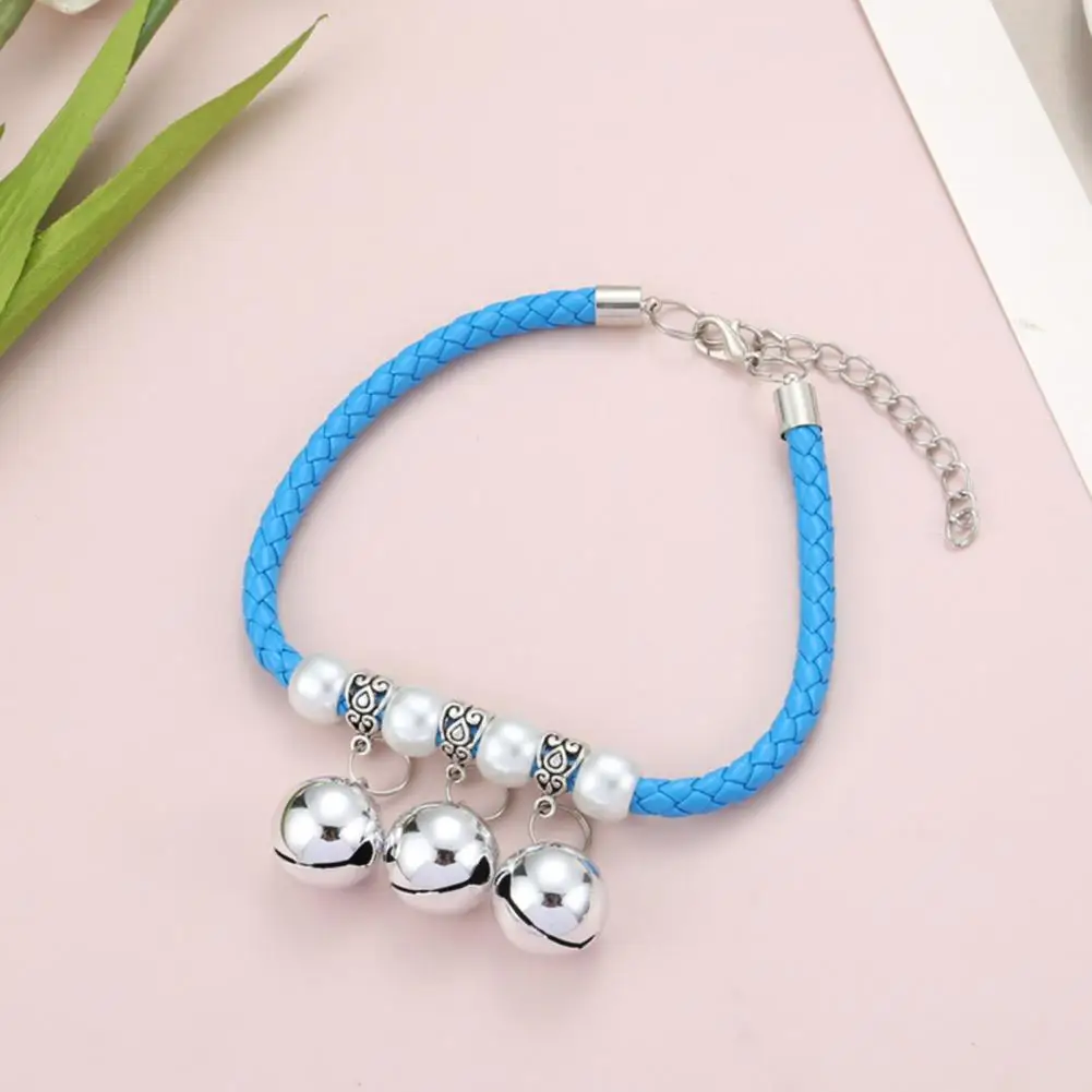 Pet Necklace Cat Neck Circle Exquisite Adjustable Pet Collar with Removable Bell Pendant Cute Necklace for Cats Dogs for Stylish