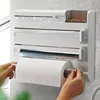 Multi-function Cling Film Cutter Wall Holder Tin Foil Paper Roll Authentic Wall Mounted Roll Dispenser For Tin Foil 1