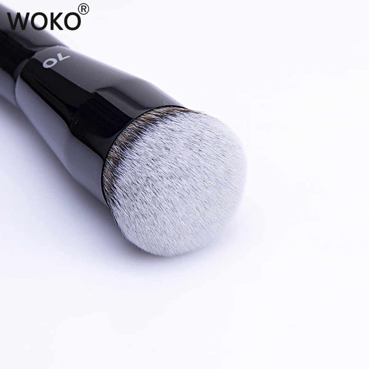 Flat Top Foundation Makeup Brushes Flat Angled Synthetic Hair Face Contour Foundation Liquid Cream Bronzer Buffing Makeup Tool 5