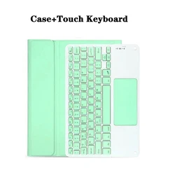 Enhanced Wireless Keyboard Case with Pen Holder - Korean (Light Green 3)