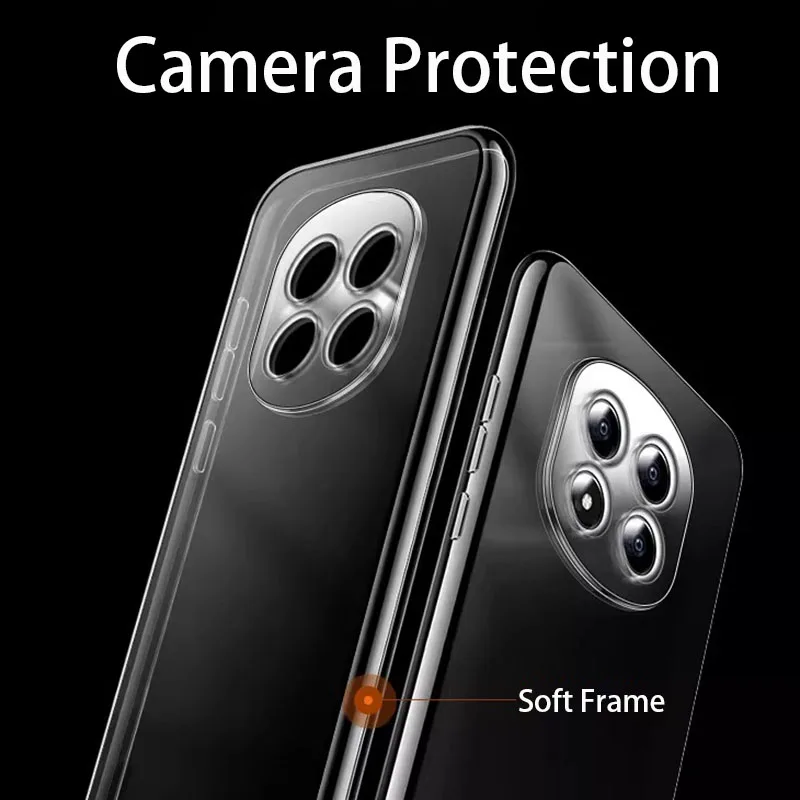 Sleek Slim Clear Soft TPU Transparent Phone Case - Perfect Fit Cover s Capa