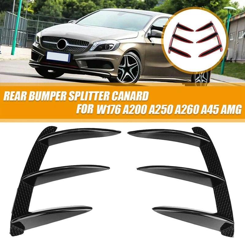 Auto Paraurti Posteriore Spoiler Canards Per Mercedes Benz W176 A200 A250 A45 Amg