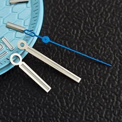 Elegant 39.5mm Silver Steel Watch Case with Sapphire Glass - NH35 (Blue silvery)