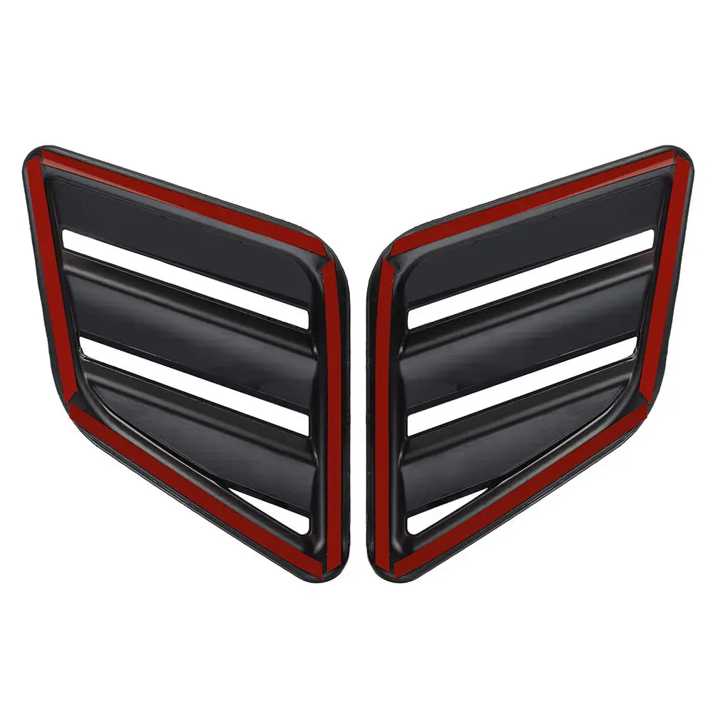 Engine Hood Vent 2X hood vents For Renault Megane 3 RS Clio MK4 2010-Louvers Air Scoop Bonnet Vent Cover Air Intake Cover Glossy Black