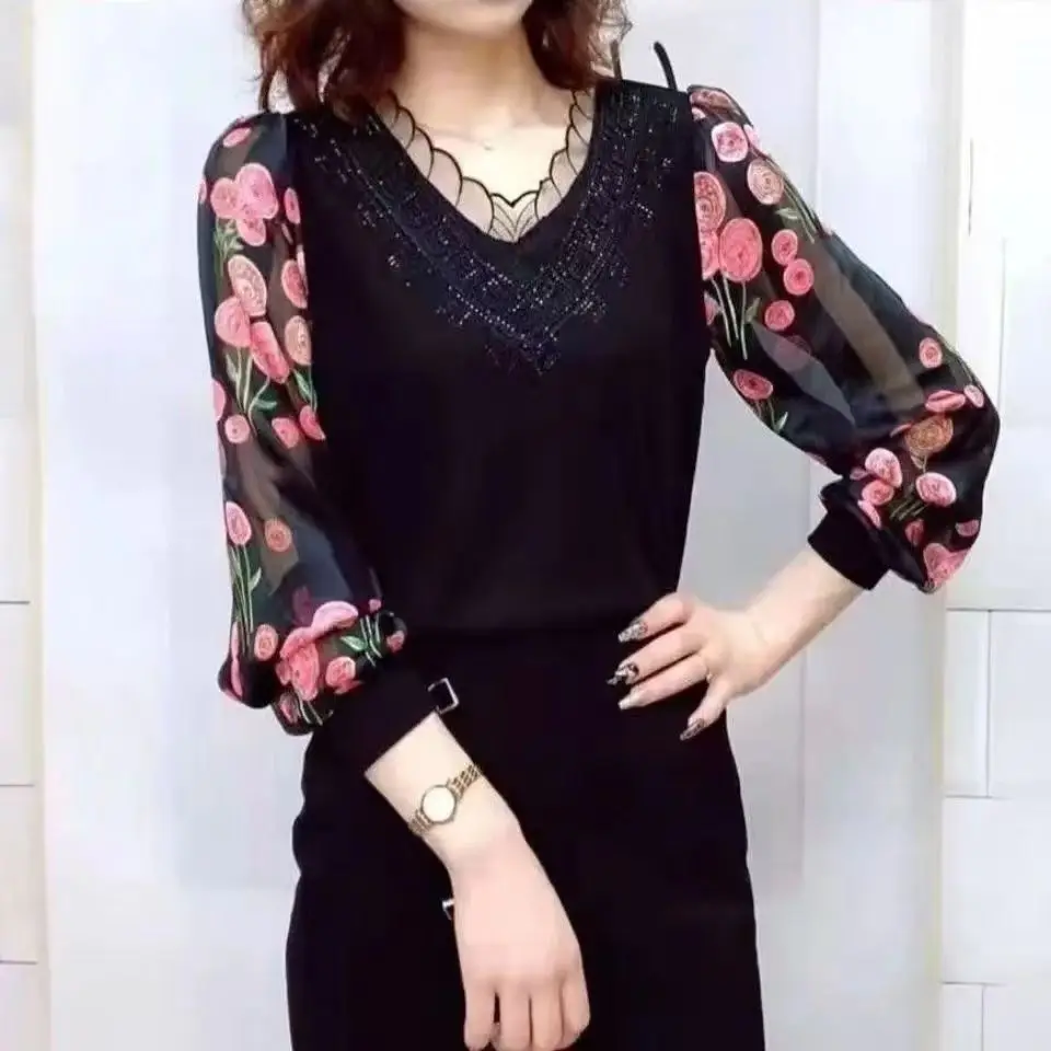 여름 신상 반팔 얇은 해외 스타일 잔꽃무늬 셔츠 여성 패션 올인원 자켓 여성 디자인 감각적인 소수화된 디자인