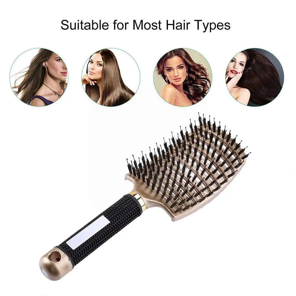 

6 Colors Brush Women Female Hair Scalp Massage Comb Bristle&nylon Popbrush brush Hairbrush Nylon Detangling B4S1