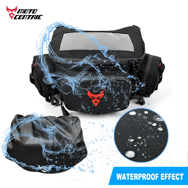Nuova Borsa da Manubrio Moto Grande Capacità Borsa Motocross Impermeabile con Porta Navigazione Touchscreen e Riflettente - immagine 4