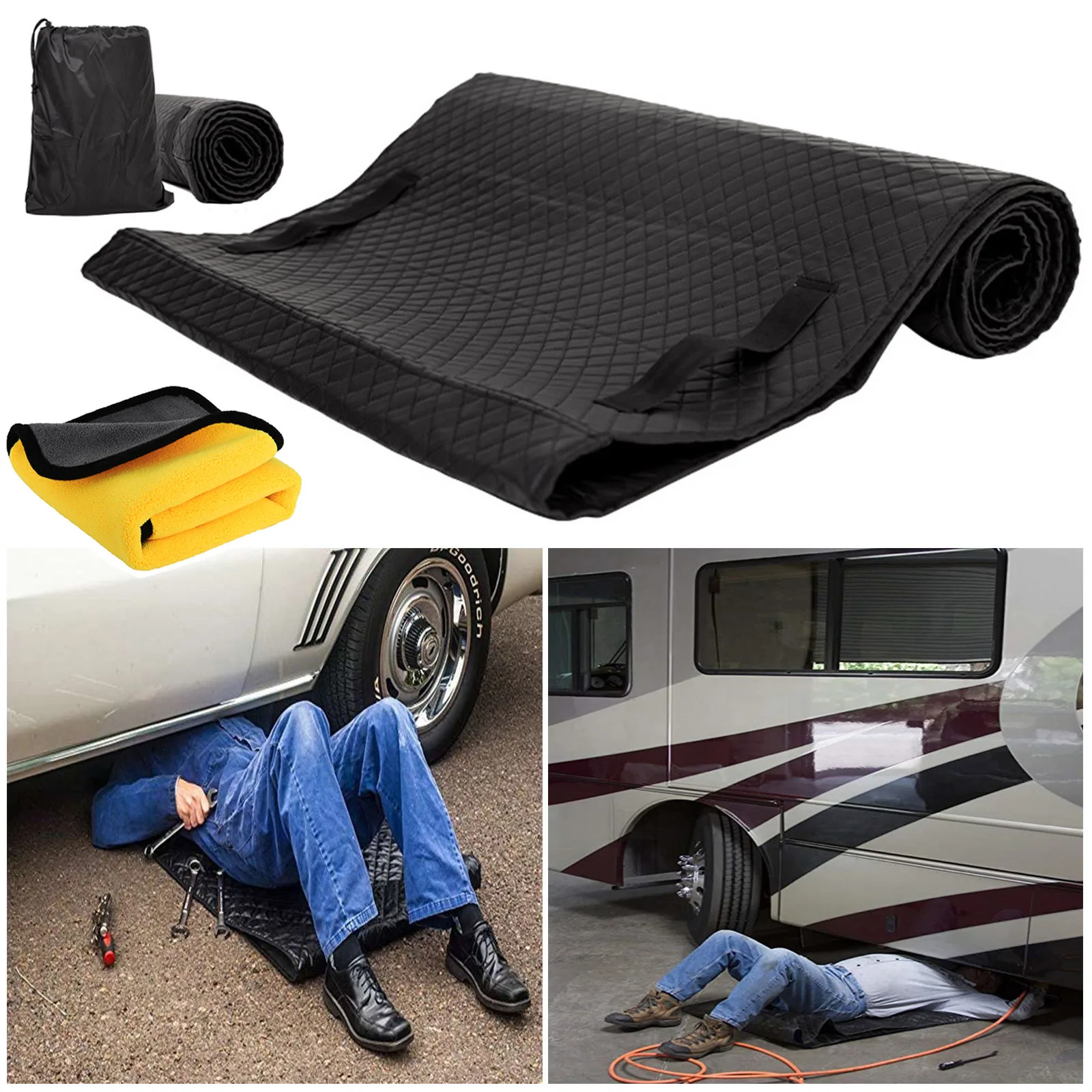 MagicCreeperCarMatFoldingMovingPadAutoRepairandMaintenance