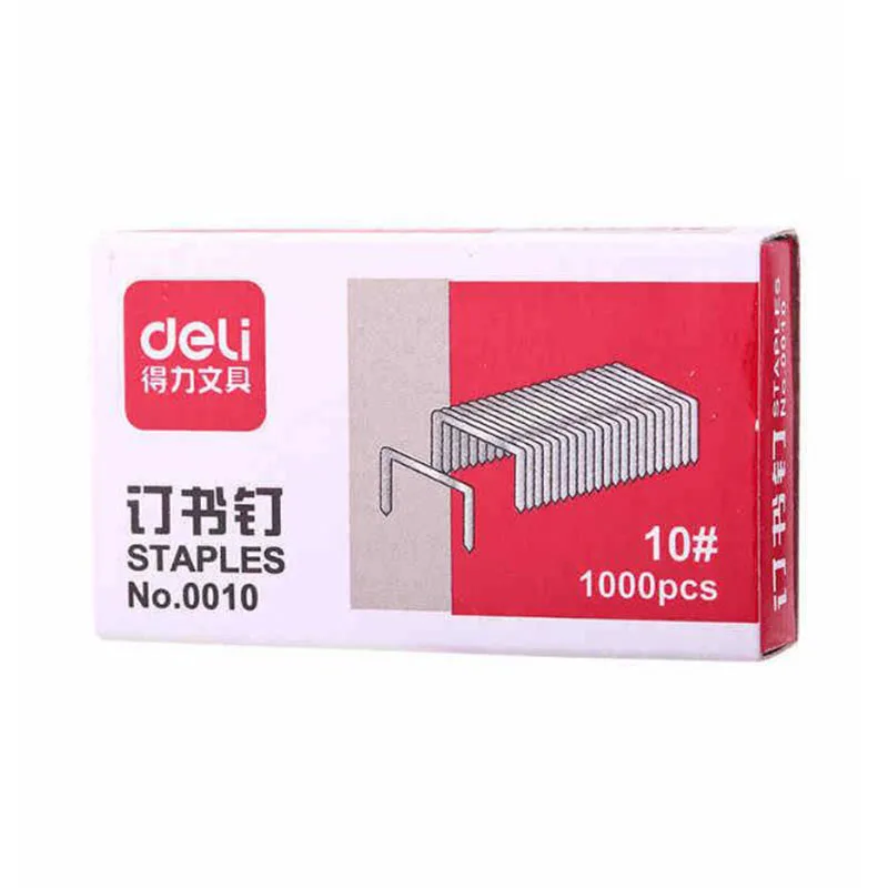1 Pack / 1000 Pieces of Staples No. 10 Small Staples Office Durable and Strong Minimally Invasive Suture Easy To Carry stapler pin