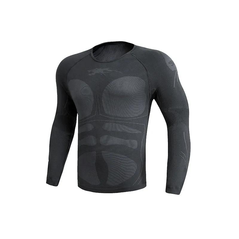 Seamless Tight Tactical Shirts Underwear Men Outdoor Sports Elasticity Breathable Training Cycling Pants Underwear Long Johns