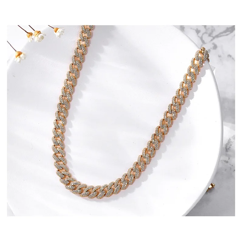 Halaile S925 Sterling Silver Sparkling D Color High Carbon Diamond Cuban Necklace Hip Hop Fine Jewelry for Women Men Trendy Gift 3
