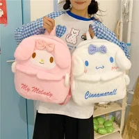 Cute Cartoon Girl Heart Large Capaci Plu Embroidered Double oulder Bag Commuter Travel Bag Commuter Bag for Work