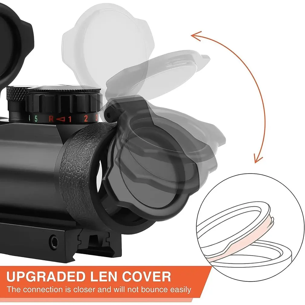 1x40 Hunting Reflex Red Green Dot Sight Adjustable Brightness Reflex Sights Tactica Riflescope Mount Rails Hunting Accessory red dot sight riflescope mount