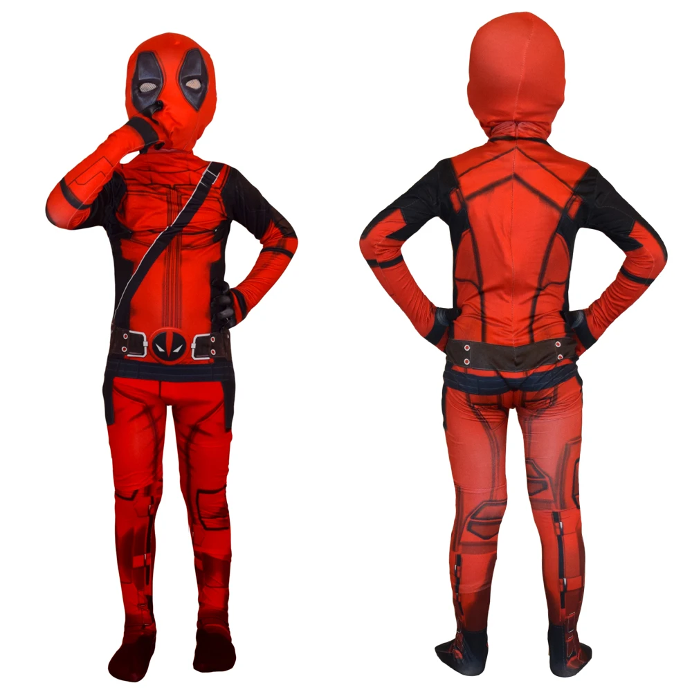 Costume de cosplay Deadpool Smile Hero pour enfants, combinaison Avengers,  épée, accessoires d'armes SR, Halloween