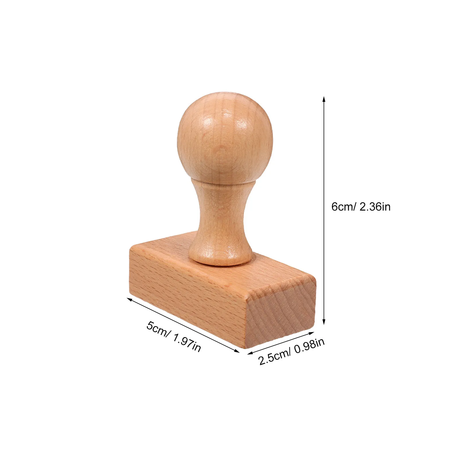 2개의 너도밤나무 스탬프 손잡이, 빈 씰 마운트, DIY 공예, 스크랩북킹, 카드 제작, 다이어리 장식, 휴일 프로젝트용 원형 손잡이