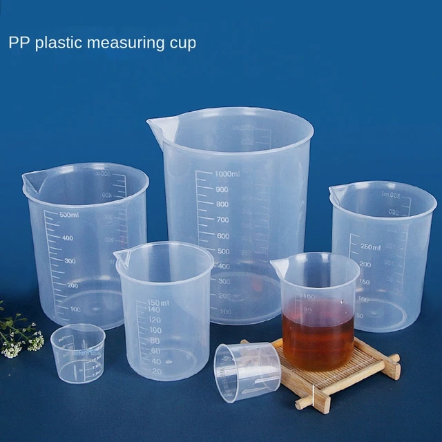 1-5pcs Plastic Graduated Measuring Cup Liquid Container Epoxy Resin Silicone  Making Tool Transparent Mixing Cup Tools 50-1000ml - AliExpress