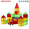 Magplayer Juegos de construcción de bloques magnéticos para niños, azulejos magnéticos fuertes de gran tamaño, juguetes educativos Montessori para niños, regalo para niños