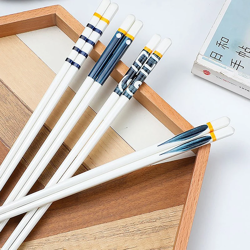 Керамические японские стильные палочки для еды, костяные фарфоровые длинные стандартные палочки для еды, посуда, подарки