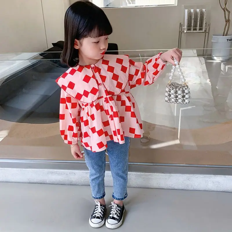 

Рубашка с длинным рукавом для девочек, Q272